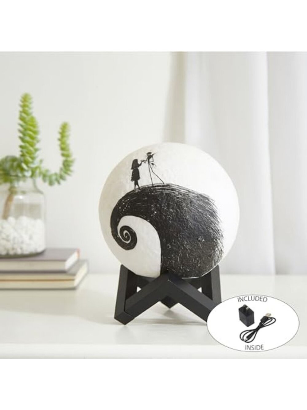 Color Changing LED Mood Light - Spiral Hill Decorative Lamp with Jack - Picture 5 of 6